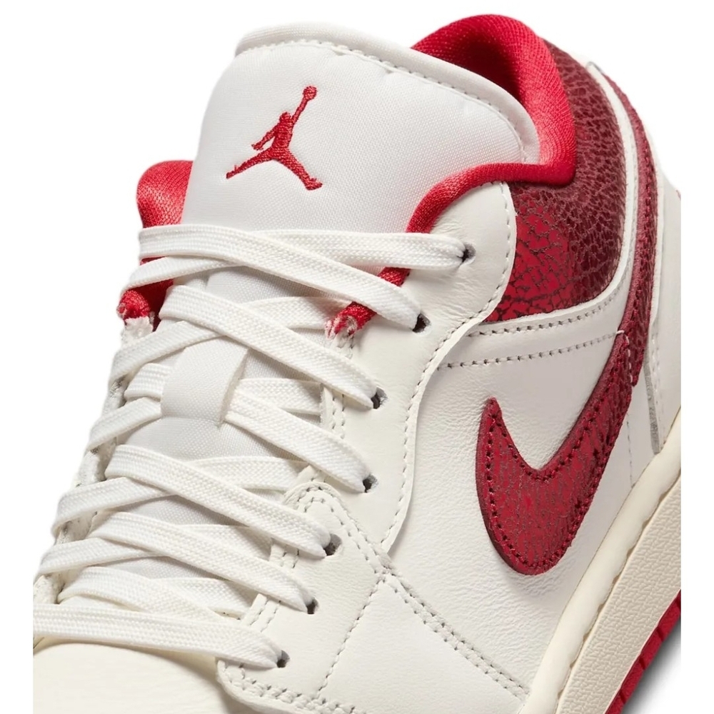 Nike Air Jordan Low Red and White Sneakers